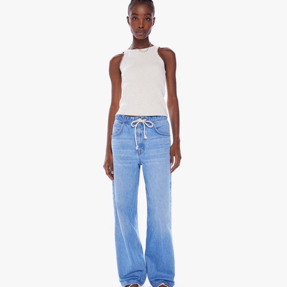 MOTHER SNACKS DRAWN FUN DIP NERDY JEANS - NWT
